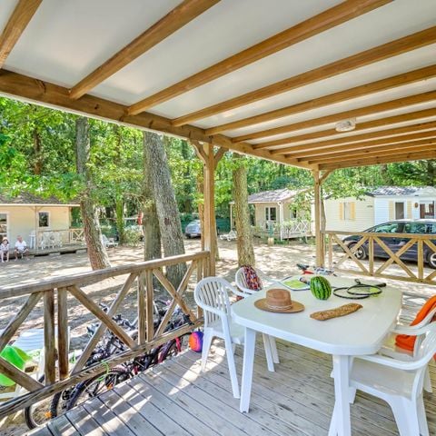 Chalet 4 personnes - 2 chambres - Sans - TV - Terrasse couverte-24m² - STANDARD