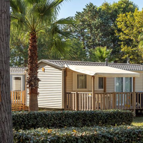 MOBILHOME 6 personas - Confort | 3 Dormitorios | 6 Pers. | Terraza elevada | Aire acondicionado