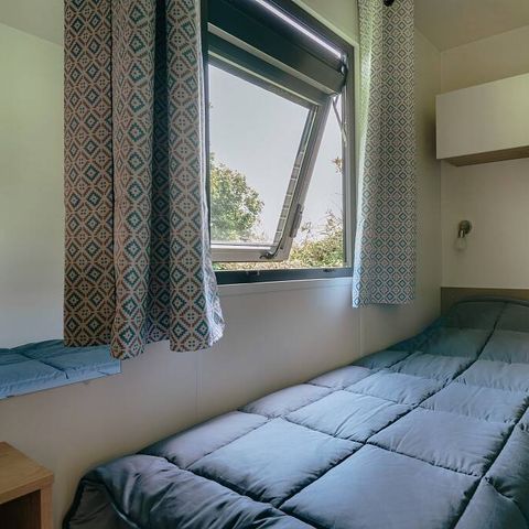 Bungalow 6 Personen - Mobilheim | Premium | 3 Zi. | 6 Pers. | Erhöhte Terrasse | Klima.