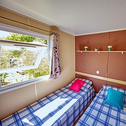 Mobilheim 6 personen - Classic XL | 3 Schlafz. | 6 Pers. | Erhöhte Terrasse