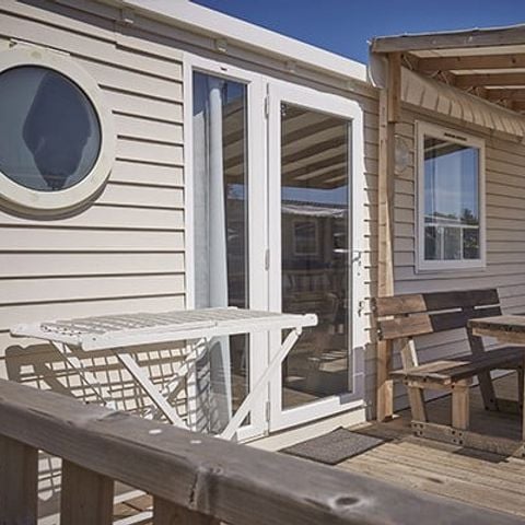 Mobilhome 6 personnes - Classic XL | 3 Ch. | 6 Pers. | Terrasse surélevée | Clim.