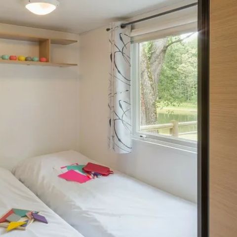 Stacaravan 6 personen - Premium 3 slaapkamers 2 badkamers Lounge