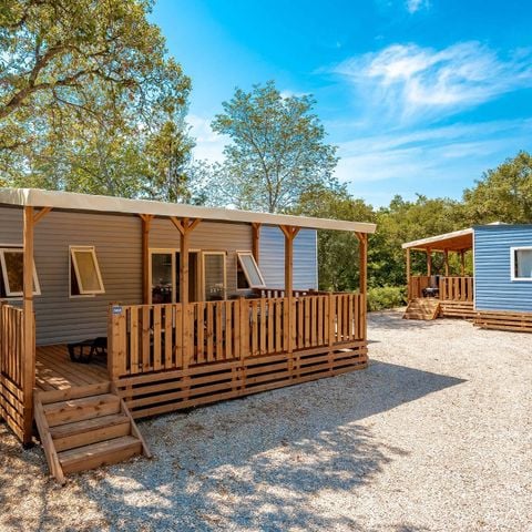 MOBILHOME 4 personas - Mobil-home | Confort | 2 Dormitorios | 4 Pers. | Terraza elevada | Aire acondicionado.