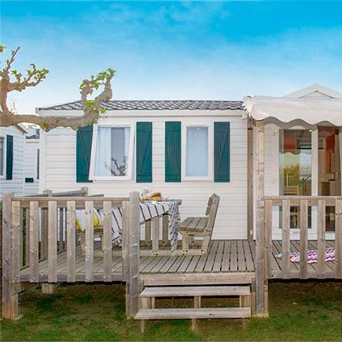Stacaravan 4 personen - Stacaravan | Klassiek | 2 Slaapkamers | 4 Pers. | Overdekt Terras