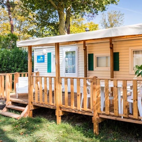 Mobilhome 6 personnes - Classic | 2 Ch. | 4/6 Pers. | Terrasse surélevée | 1 SDB | Clim.