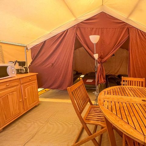 TENDA IN TELA E LEGNO 4 persone - Tenda in tela e legno, senza servizi igienici
