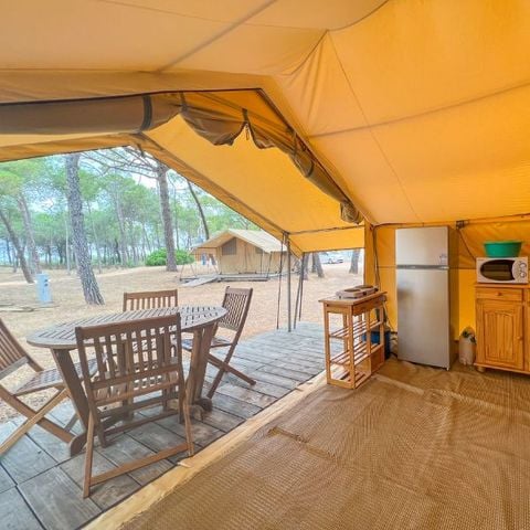 CANVAS AND WOOD TENT 4 people - Canvas & wood tent, without sanitary facilities