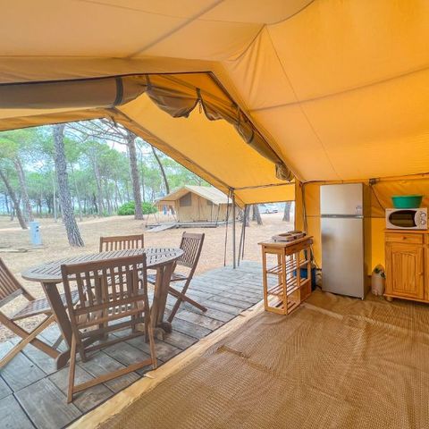Tenda in tela e legno 4 persone - Senza servizi igienici
