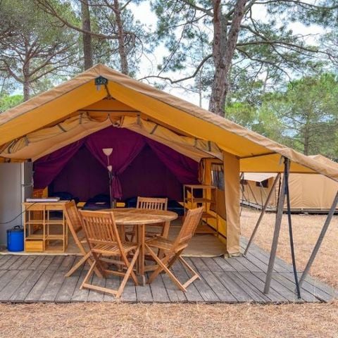 TENDA IN TELA E LEGNO 4 persone - Tenda in tela e legno, senza servizi igienici