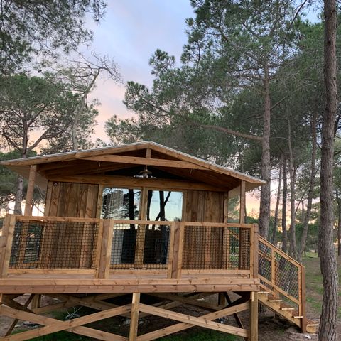 Glamping tent 4 persons - Panoramik Cottage - 2 bedrooms
