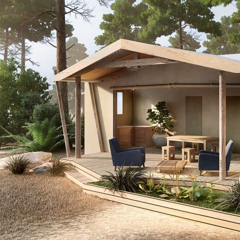 TENDA IN TELA E LEGNO 5 persone - Bohemian Lodge - 2 camere