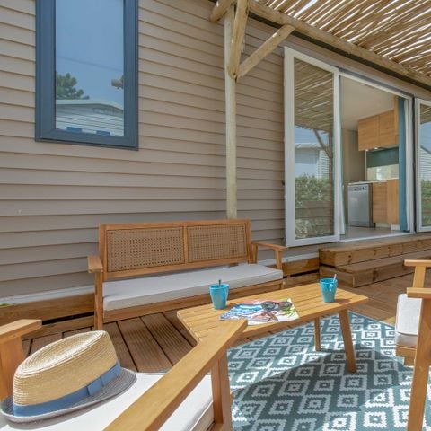 Stacaravan 4 personen - Prestige Garden 4 personen - 2 slaapkamers Airconditioning