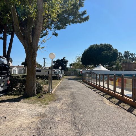 PIAZZOLA - Pacchetto piazzola comfort (tenda, caravan o camper /1 auto / elettricità 16A) Acqua e scarico