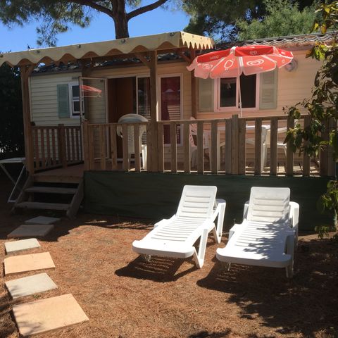 Mobile home 4 persons - 2 rooms without air conditioning + terrace