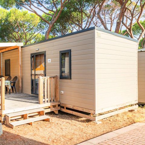 Stacaravan 4 personen - Comfort | 2 Slaapkamers | 4 Pers. | Verhoogd terras | Airconditioning