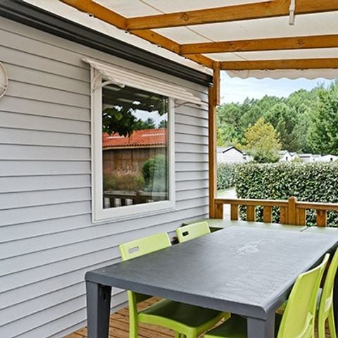 Mobilhome 6 personnes - Comfort XL | 3 Ch. | 6 Pers. | Terrasse surélevée | Clim.