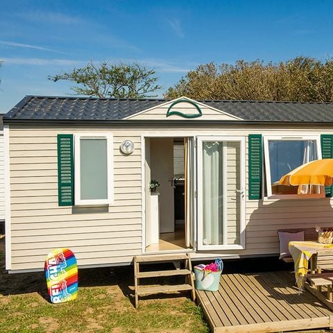 Mobilheim 6 Personen - Comfort | 3 Zi. | 6 Pers. | Einfache Terrasse