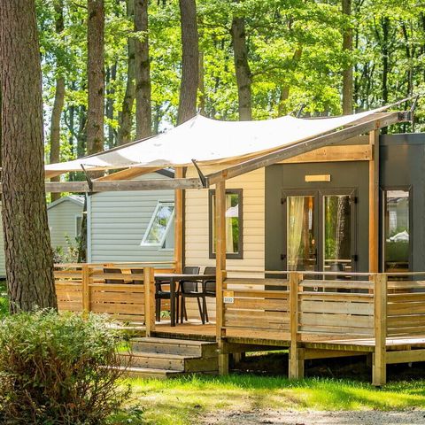 Stacaravan 6 personen - Stacaravan | Premium | 3 slaapkamers | 6 pers. | Verhoogd terras
