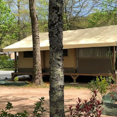 Tente en toile et en bois 5 personnes - Tente Lodge KENYA VIP