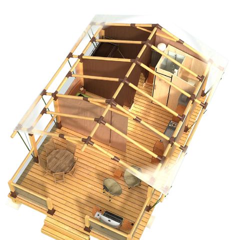 Safarizelt 5 Personen - Zelt Lodge KENYA VIP