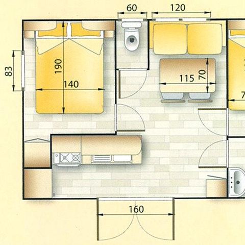 Mobile home 4 persons - ZION