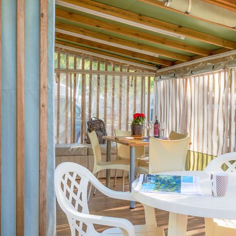 Tente en toile et en bois 4 personnes - Clever