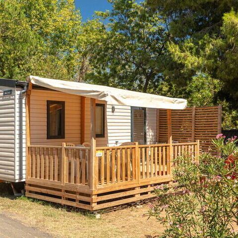 Mobilheim 6 personen - Mobilheim | Comfort | 3 Zi. | 6 Pers. | Erhöhte Terrasse | Clim.