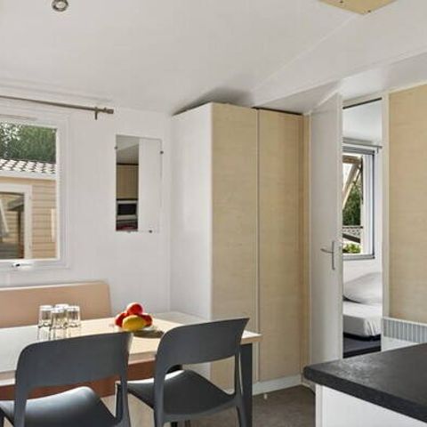 BUNGALOW 6 personnes - Mobil-home | Comfort | 3 Ch. | 6 Pers. | Terrasse surélevée | Clim.