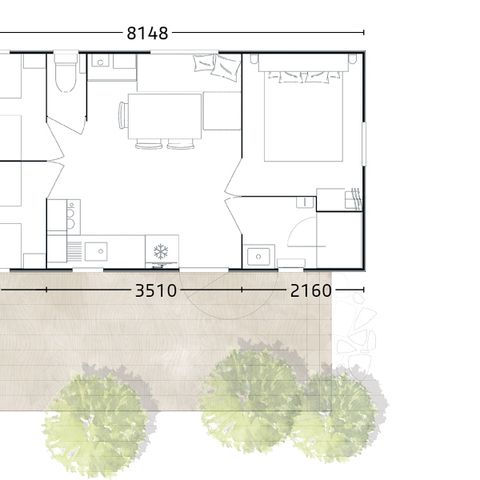 Mobile home 6 persons - Venezia 813 31M2