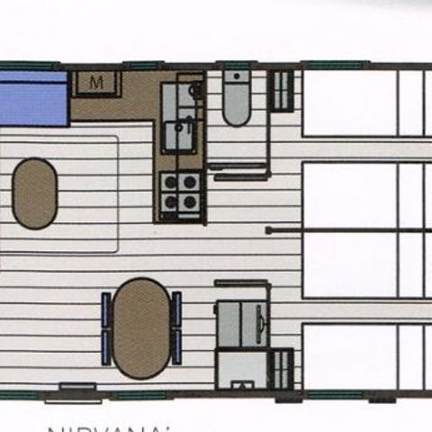 MOBILE HOME 6 people - 3-BEDROOM MOBILE HOME