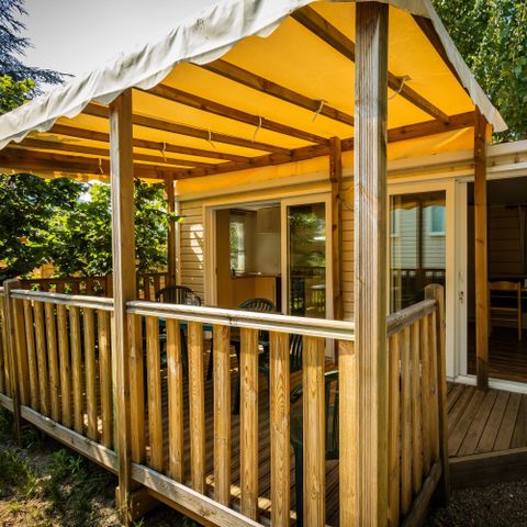 Mobile home 6 persons - Jasmin 2 people included - 2 people possible at extra cost from the campsite
