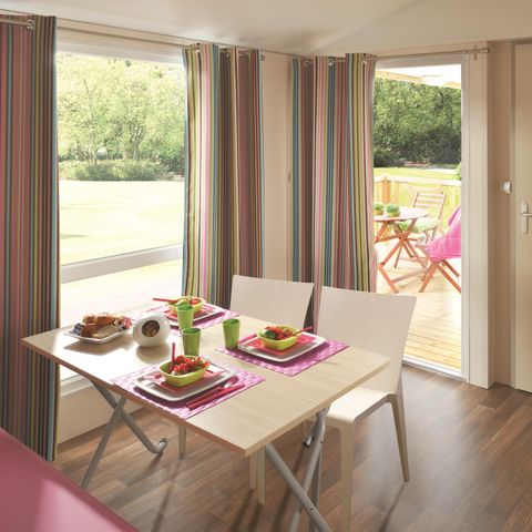Mobile home 6 persons - Bamboo - capacity including 2 people / max capacity 4 people (supplement available from the campsite)