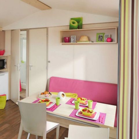 Mobile home 6 persons - Bamboo - capacity including 2 people / max capacity 4 people (supplement available from the campsite)