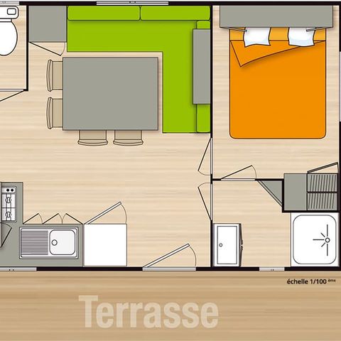 Stacaravan 6 personen - ECO