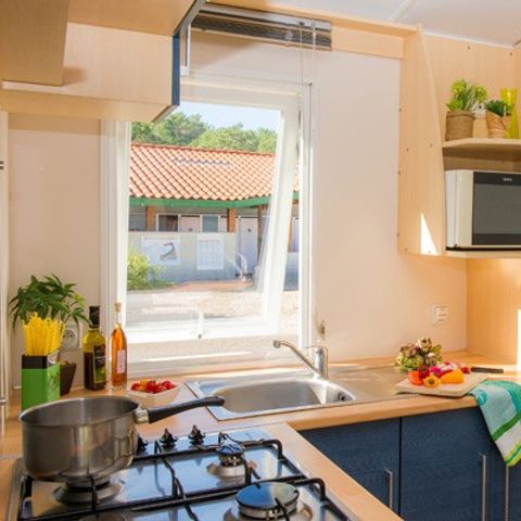 Mobilheim 4 Personen - Classic | 2 Schlafz. | 4 Pers. | Terrasse Einzelzimmer | 1 Bad