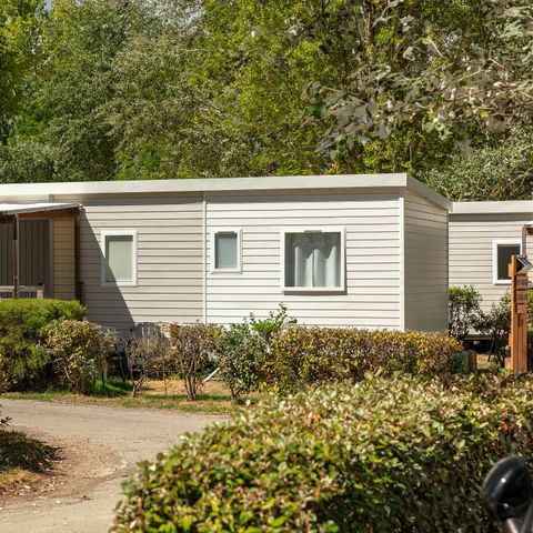 MOBILHOME 6 personas - Confort | 3 Dormitorios | 6 Plazas | Pequeña Terraza | 1 Baño | Aire Acondicionado