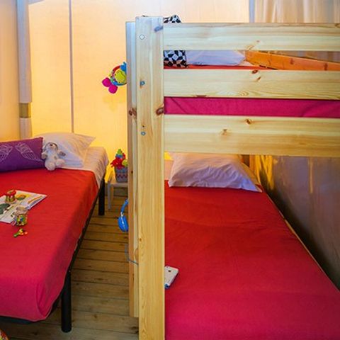 CANVAS AND WOOD TENT 5 people - Eco Lodge Tent | 2 Bedrooms | 4/5 Pers | No bathroom