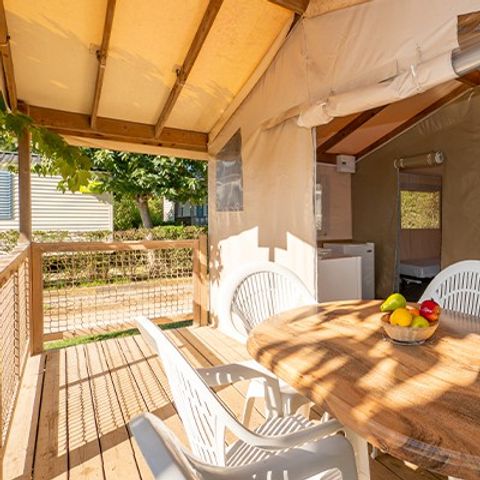 CANVAS AND WOOD TENT 5 people - Eco Lodge Tent | 2 Bedrooms | 4/5 Pers | No bathroom