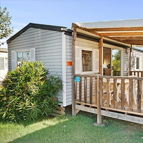 MOBILE HOME 6 people - Mobil-home | Classic | 3 Bedrooms | 6 Pers. | Raised terrace | Air conditioning | TV