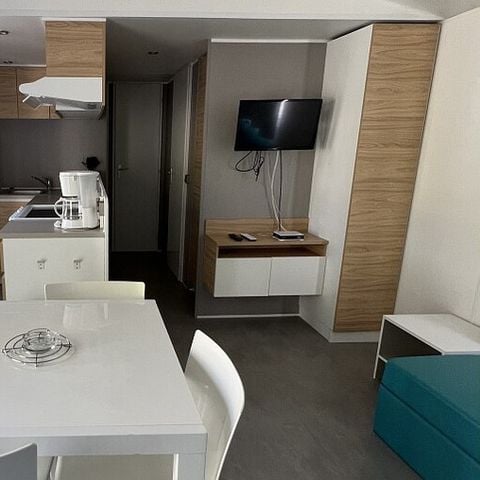 Mobilhome 6 personnes - Mobil-home | Comfort XL | 2 Ch. | 4/6 Pers. | Terrasse surélevée | Clim. | TV