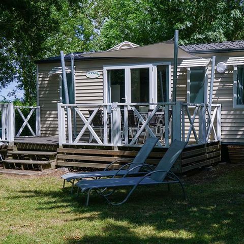 Mobilhome 6 personas - Mobil-home | Classic XL | 3 Dormitorios | 6 Pers. | Terraza elevada | Aire acondicionado | TV