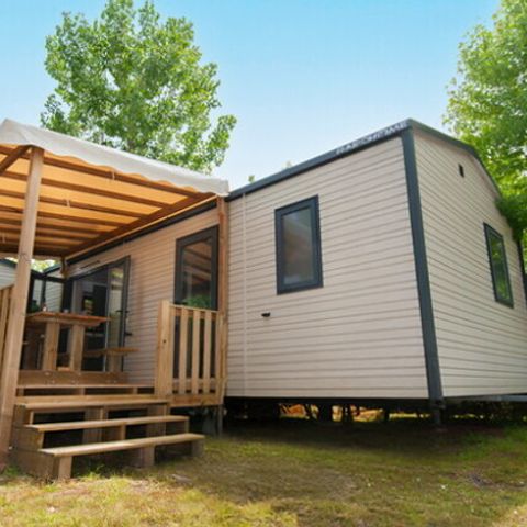 Stacaravan 6 personen - Mobile-home | Comfort XL | 2 slaapkamers | 4/6 pers. | Verhoogd terras | TV