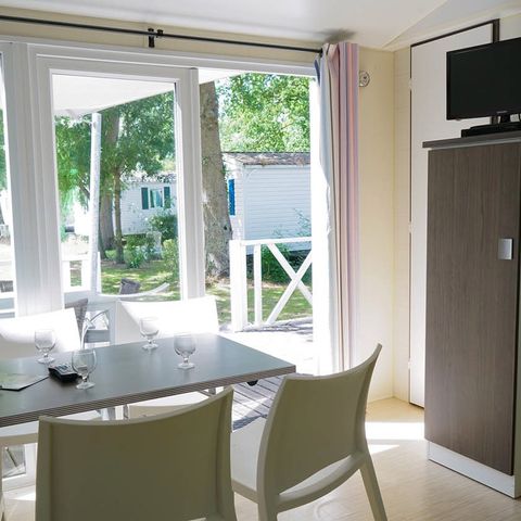 Stacaravan 6 personen - Stacaravan | Classic XL | 3 slaapkamers | 6 pers. | Verhoogd terras | Airconditioning | TV