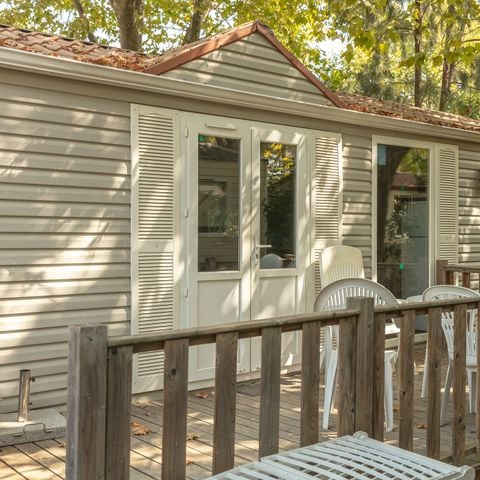 BUNGALOW 5 personnes - Classic | 2 Ch. | 5 Pers. | Terrasse surélevée non couverte | 1 SDB | Clim.