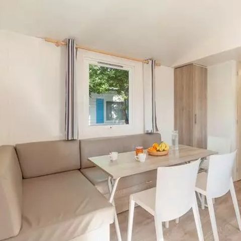 Stacaravan 6 personen - Comfort | 3 slaapkamers | 6 pers. | Terras Lounge | Airconditioning