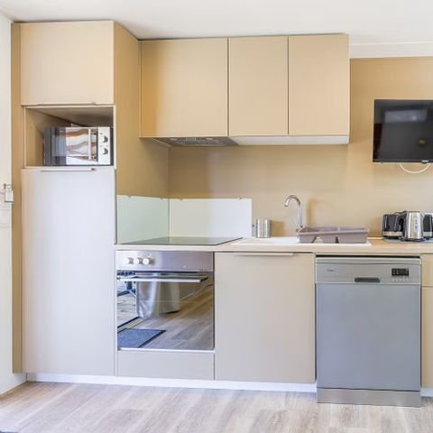 BUNGALOW 8 personnes -  Ultimate Plus | 3 Ch. | 6/8 Pers. | Terrasse Lounge | Outdoor kitchen | 2 SDB | Clim. | TV