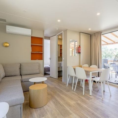 BUNGALOW 8 personnes -  Ultimate Plus | 3 Ch. | 6/8 Pers. | Terrasse Lounge | Outdoor kitchen | 2 SDB | Clim. | TV