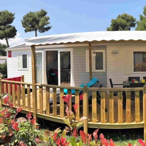 Mobile home 7 persons - COMFORT - 3 bedrooms with air conditioning + TV