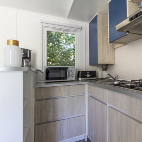 Stacaravan 7 personen - COMFORT - 3 slaapkamers met airconditioning + TV