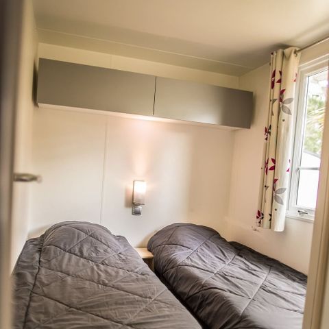 MOBILHOME 7 personas - CONFORT PLUS - 3 dormitorios con aire acondicionado + TV + 2 baños